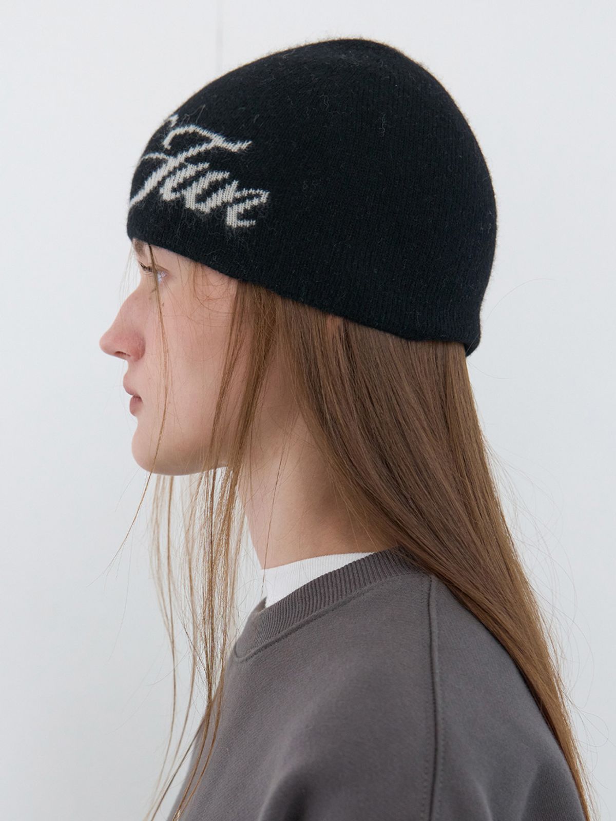 기준 맨(KIJUN MEN) Cash Blend Logo Beanie Black