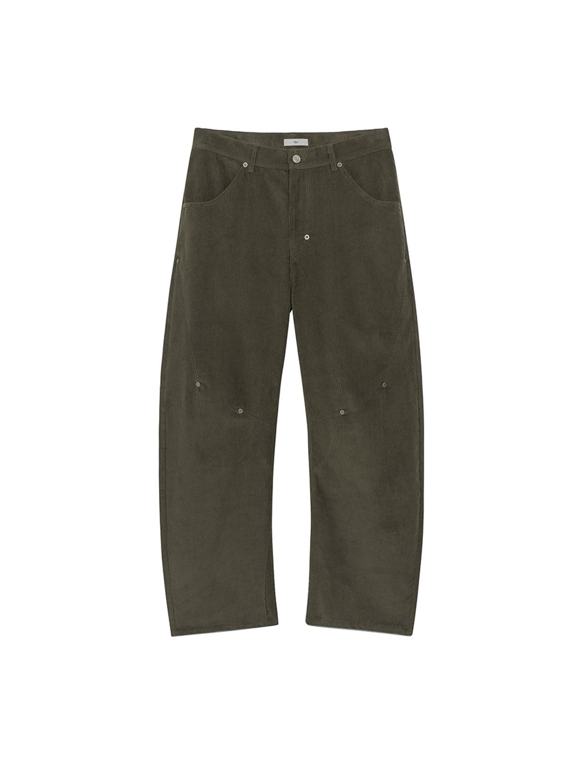 기준 맨(KIJUN MEN) Explorer Studded Corduroy Pants Khaki