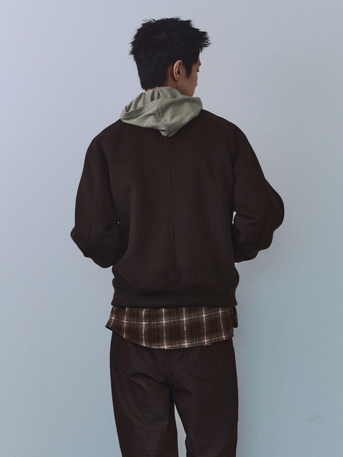 기준 맨(KIJUN MEN) Hairy Wool Blouson Brown