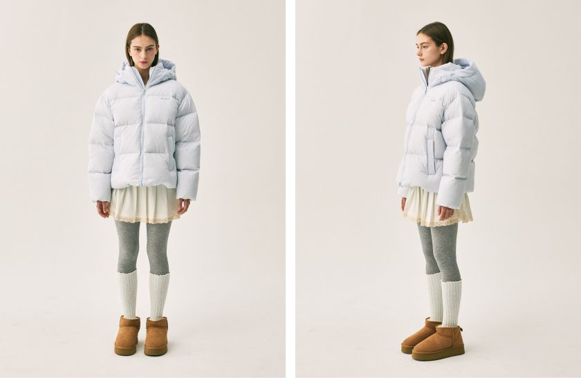 MUSINSA | NDY Essential Hoodie Down Jacket Sky Blue