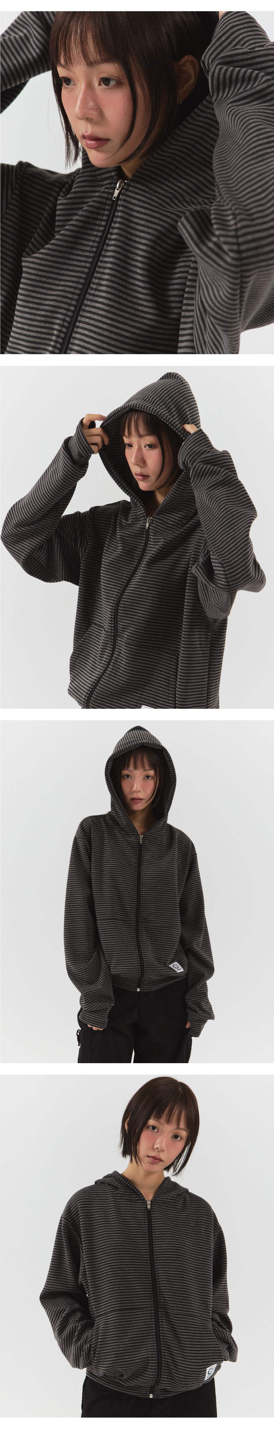 フーディーフルジップパーカー SINSS パーカー Double zip hoodie / ダブルジップフーディ メンズ