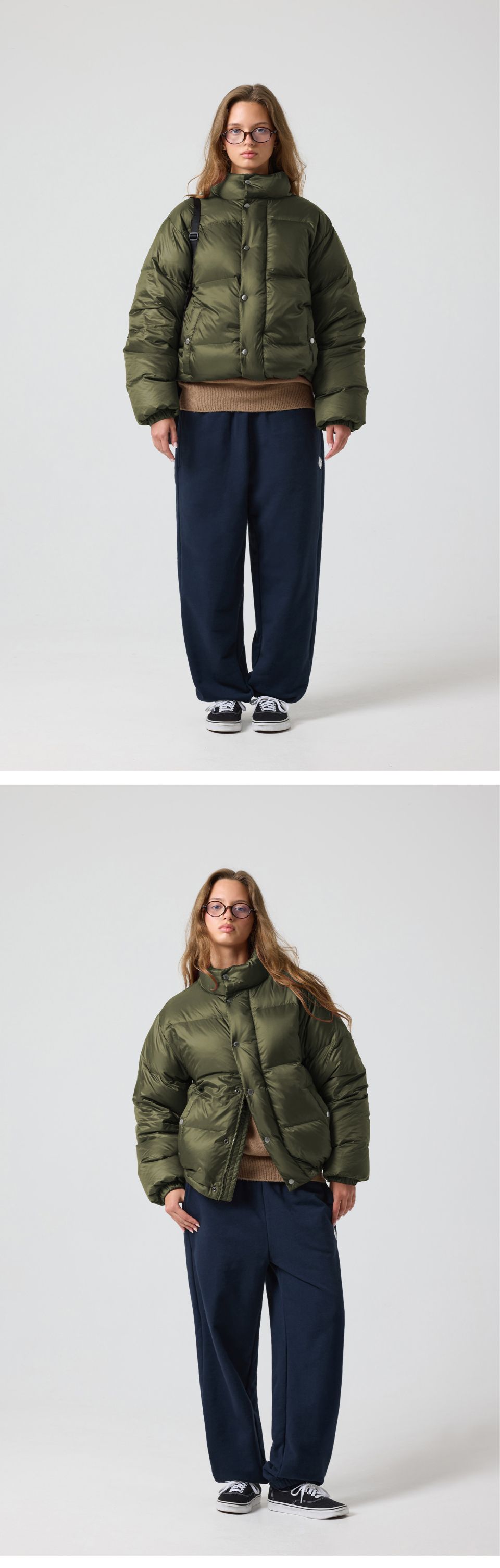 MUSINSA公式 | URBANDTYPE 90年代クラシコダウンジャケット_カーキ