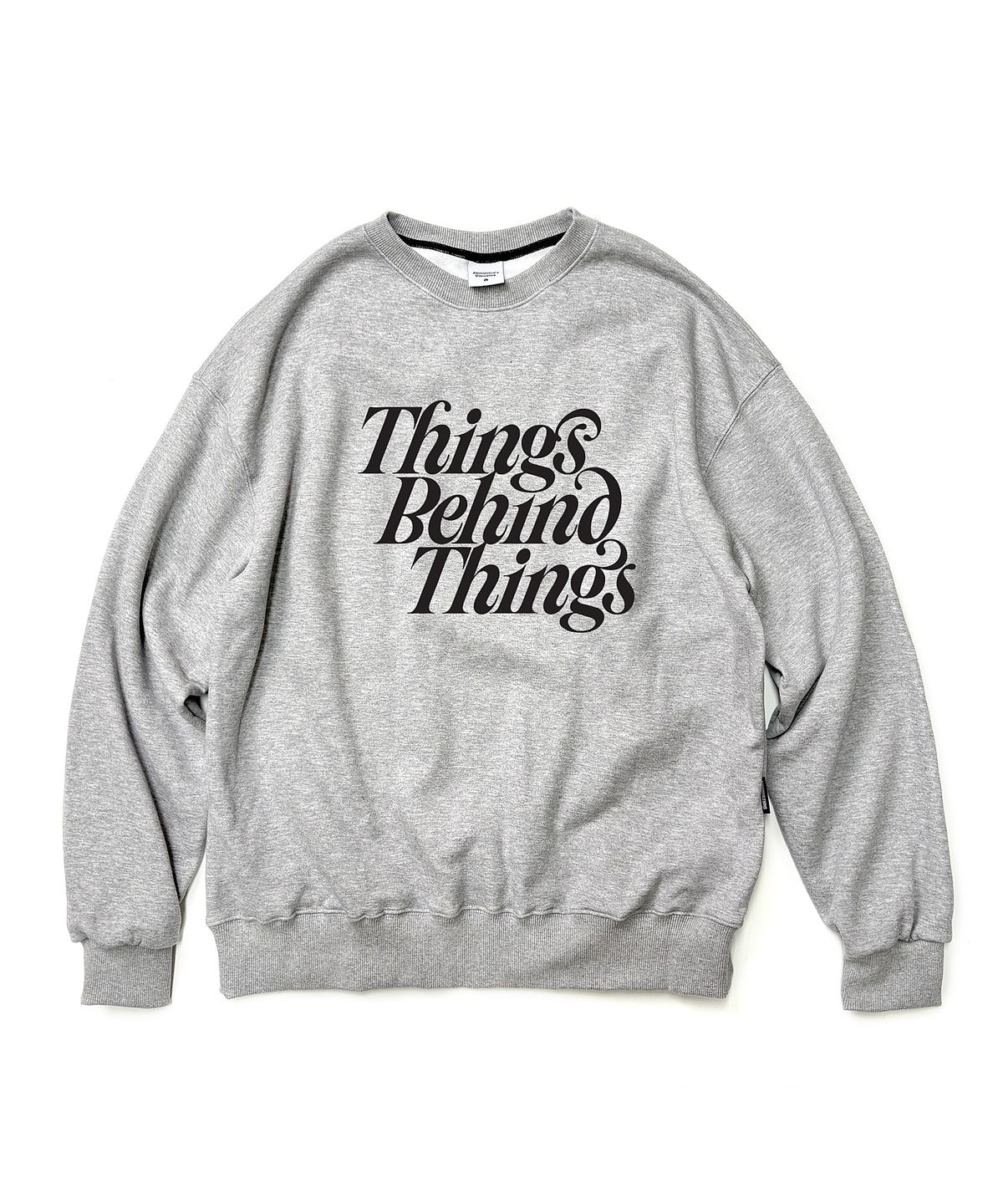 앱놀머씽(ABNORMALTHING) THINGS 루즈핏 맨투맨 블랙
