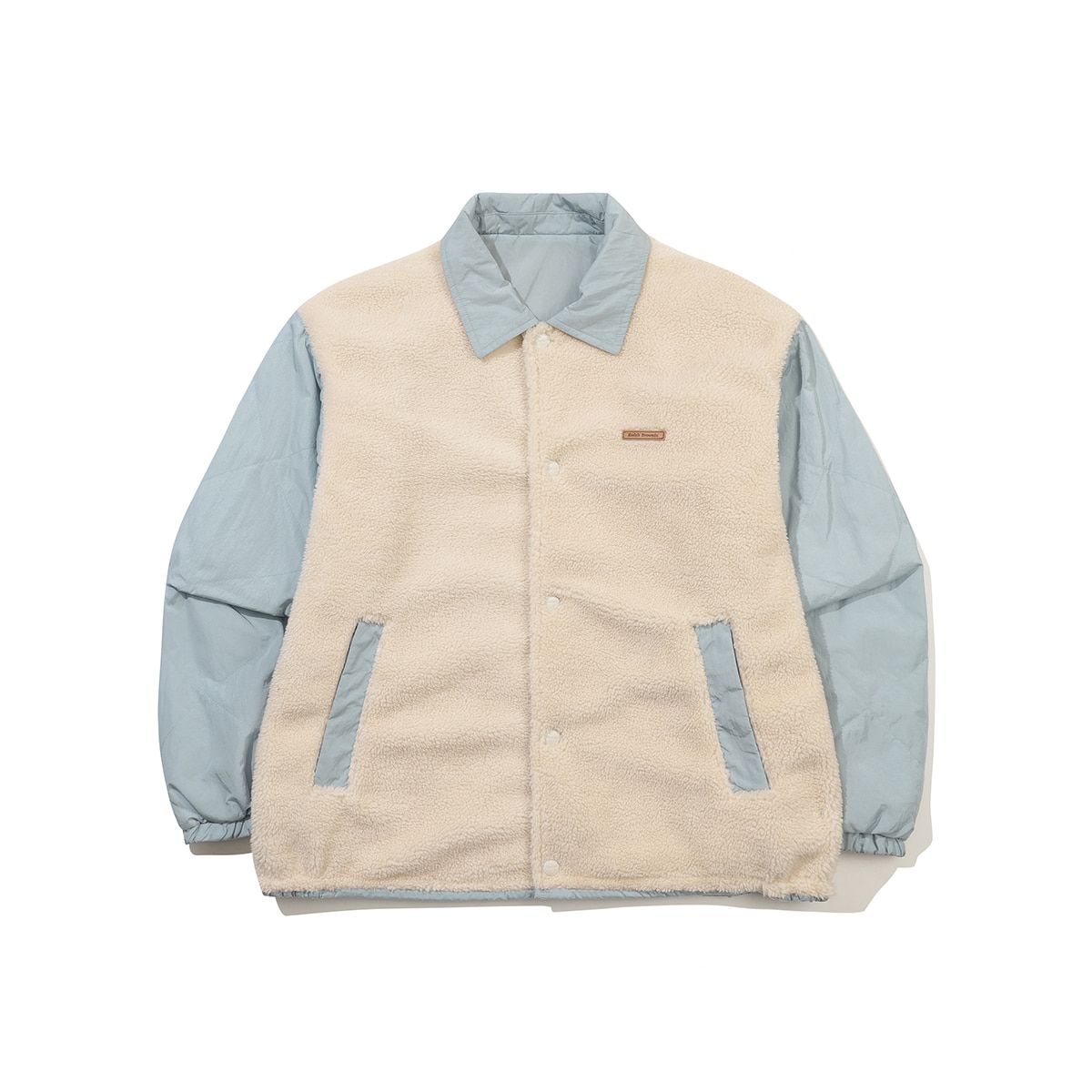 코닥(KODAK) 브라우니 리버시블 카라 패딩 자켓 LIGHT BLUE