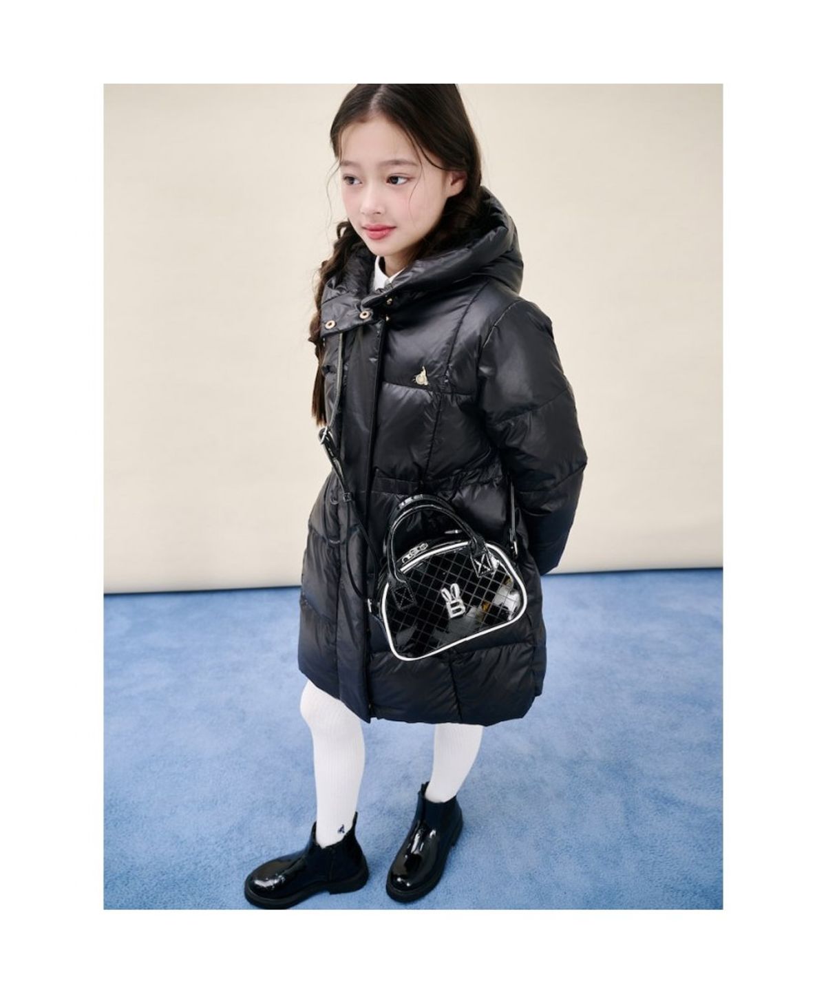 빈폴 키즈(BEANPOLE KIDS) 여아 덕다운 중경량 롱패딩  블랙 (BI5X38G025) (BI5X38G025)