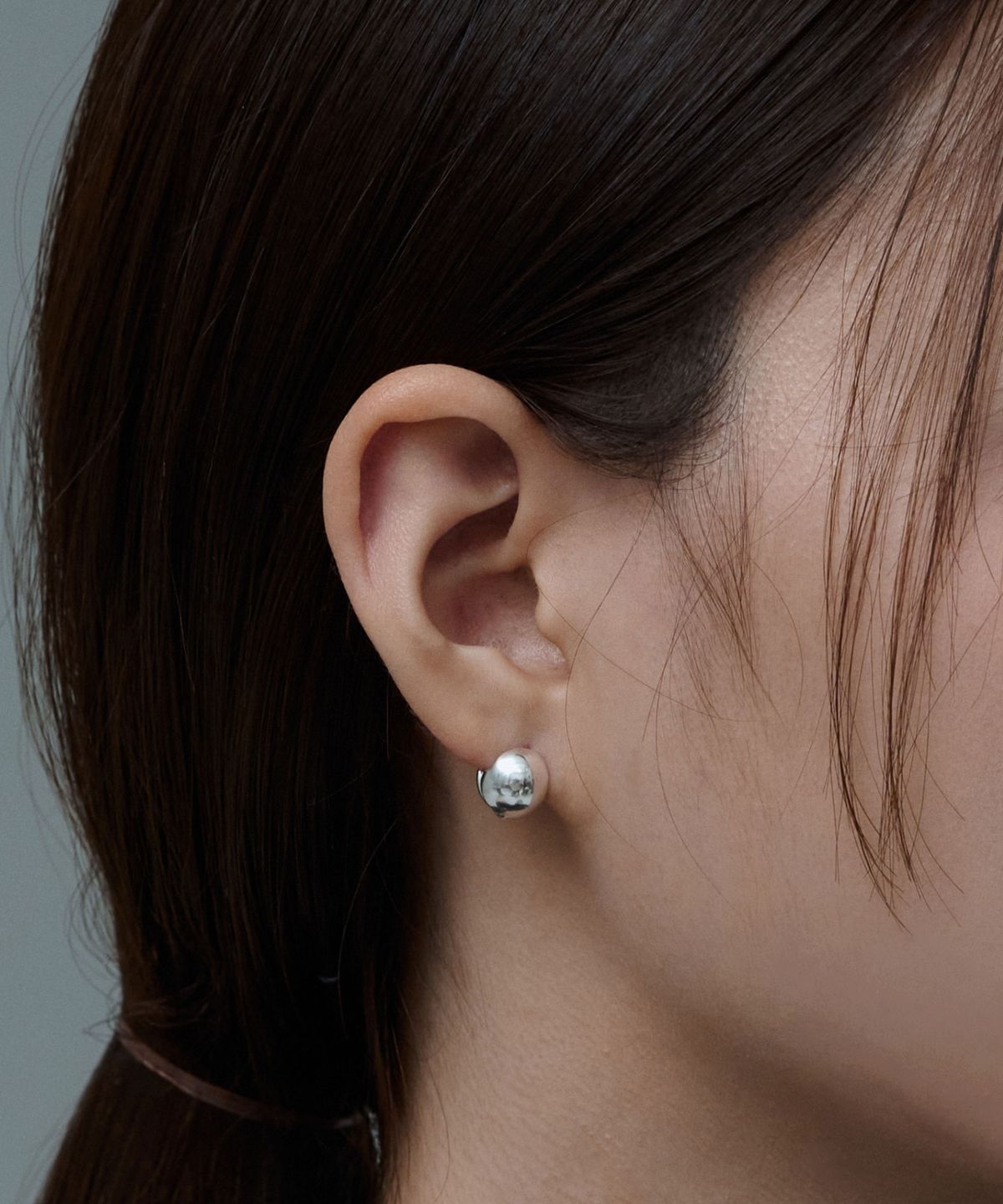바라두(BARADU) 925 Sling hoop earrings
