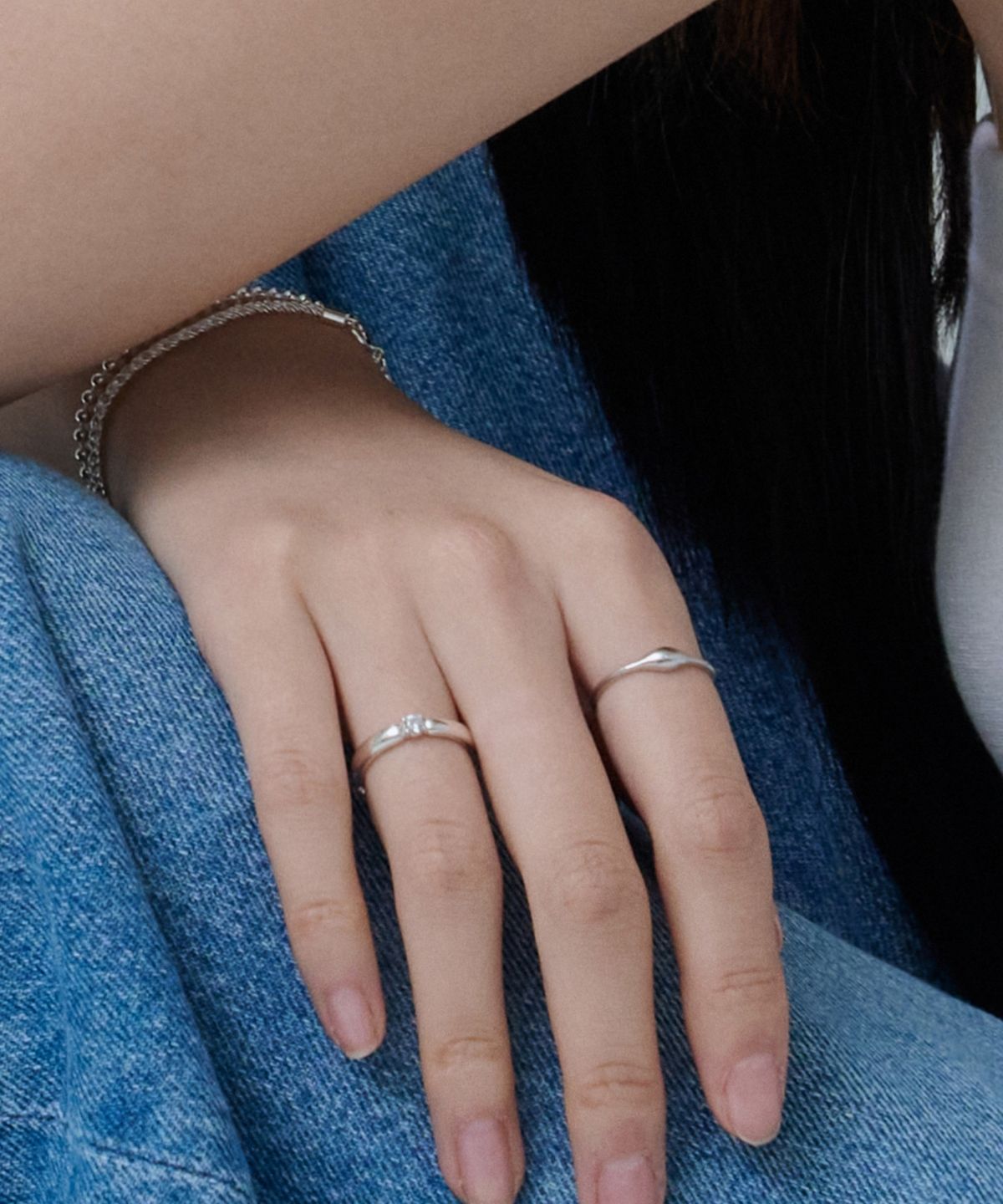바라두(BARADU) 925 Positive oval ring