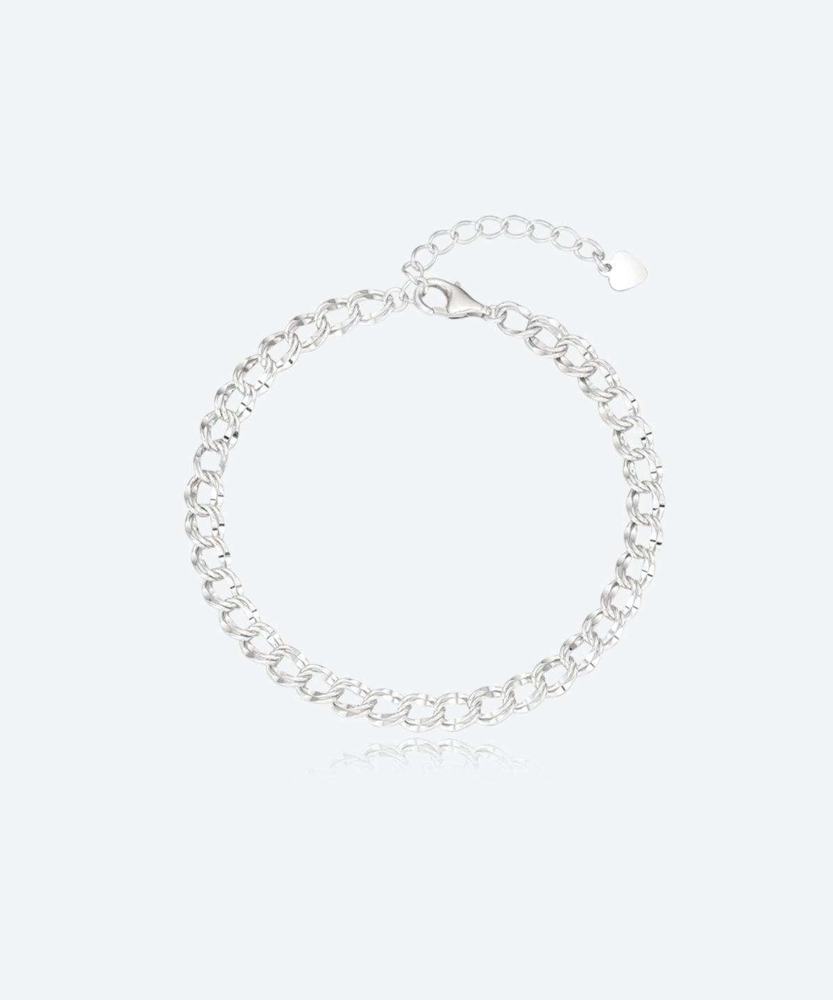 바라두(BARADU) 925 Flat double chain bracelet