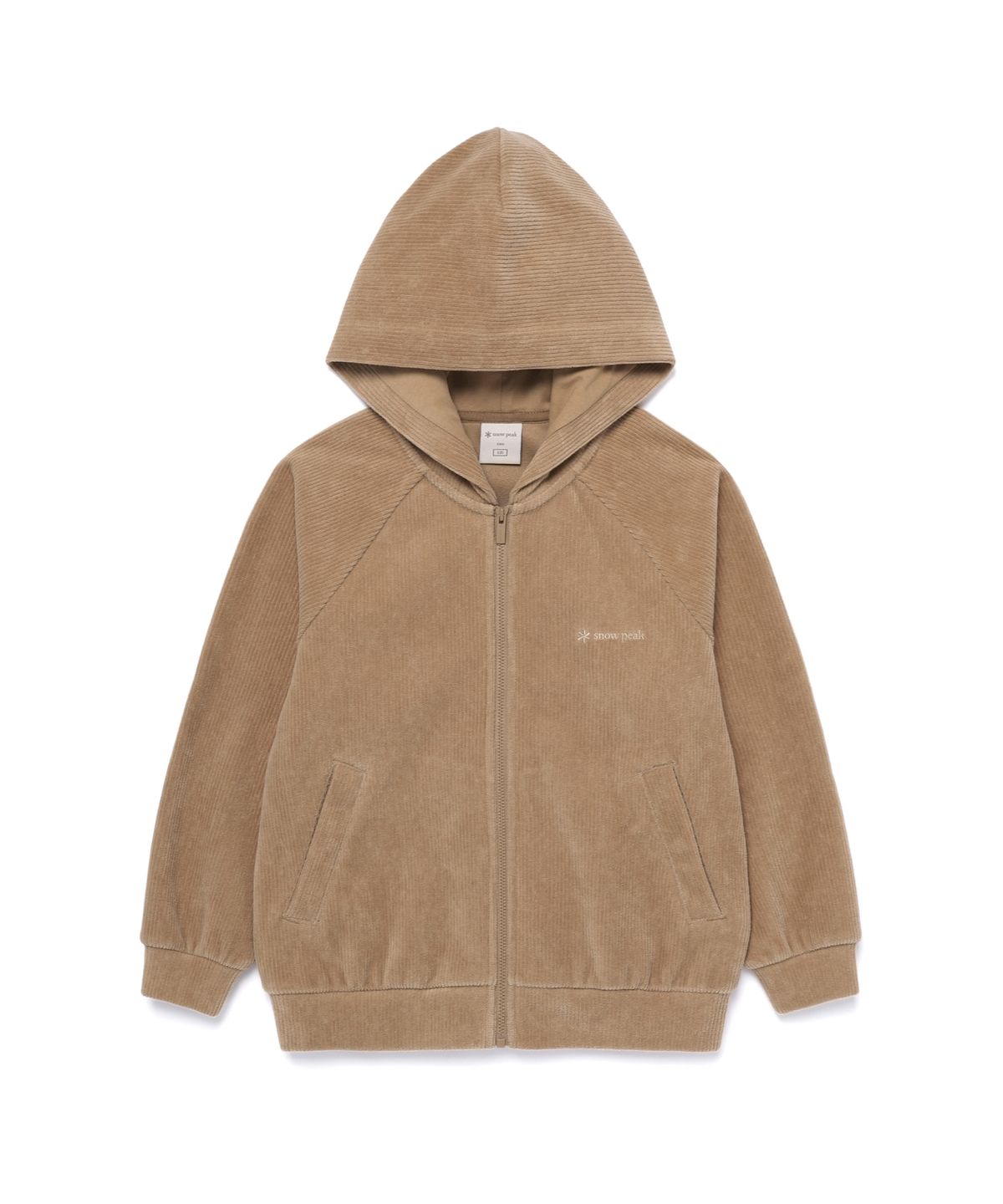 스노우피크 어패럴 키즈(SNOWPEAK APPAREL KIDS) 키즈 코듀로이 후드 집업 (S25WKFFJ84) Camel