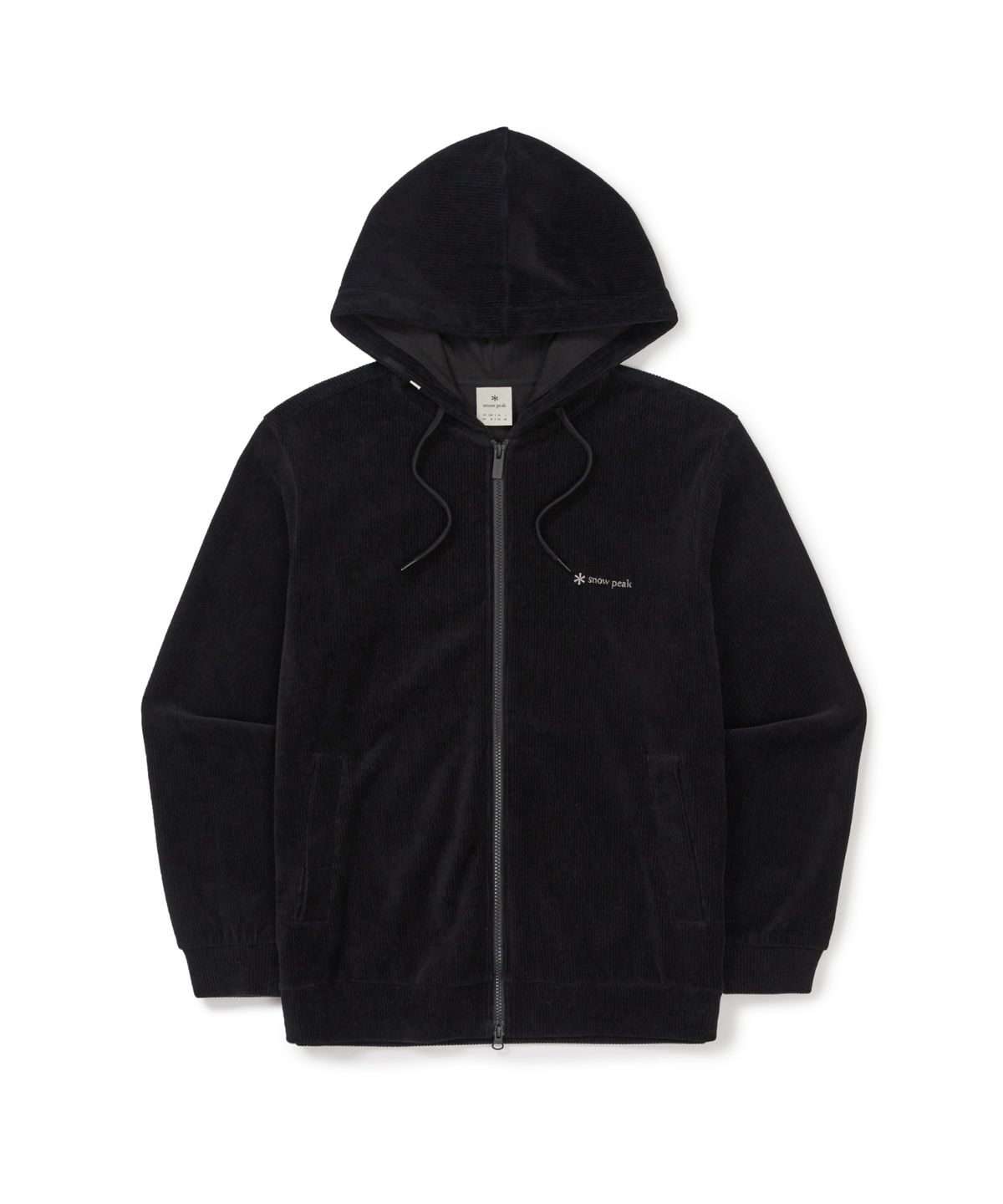 스노우피크 어패럴(SNOWPEAK APPAREL) 코듀로이 후드 집업 (S25WMFFJ72) Black