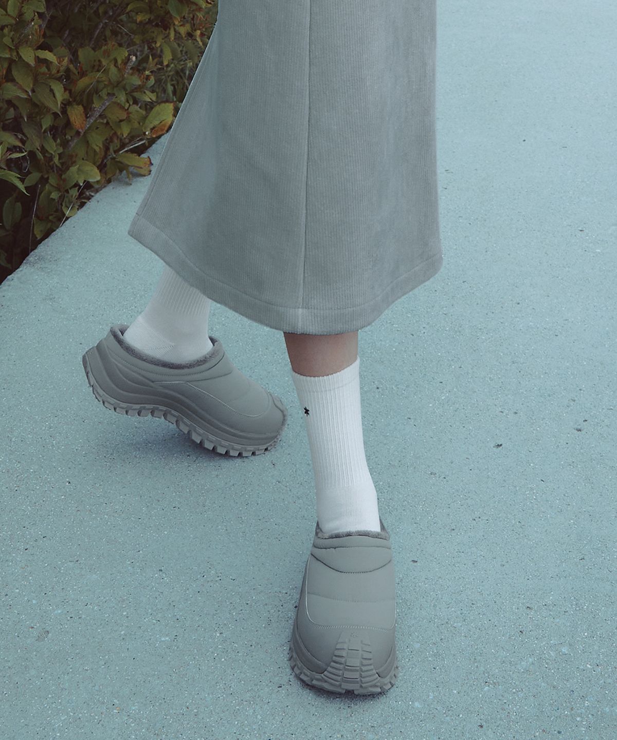 스노우피크 어패럴(SNOWPEAK APPAREL) 랜더 패딩 뮬 (S25WUFMU71) Fog Gray