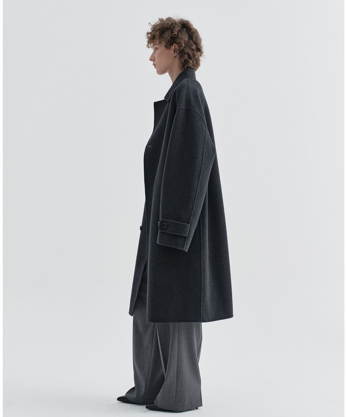 이지오 우먼(EZIO WOMEN) W Classic Straight Slacks_Grey