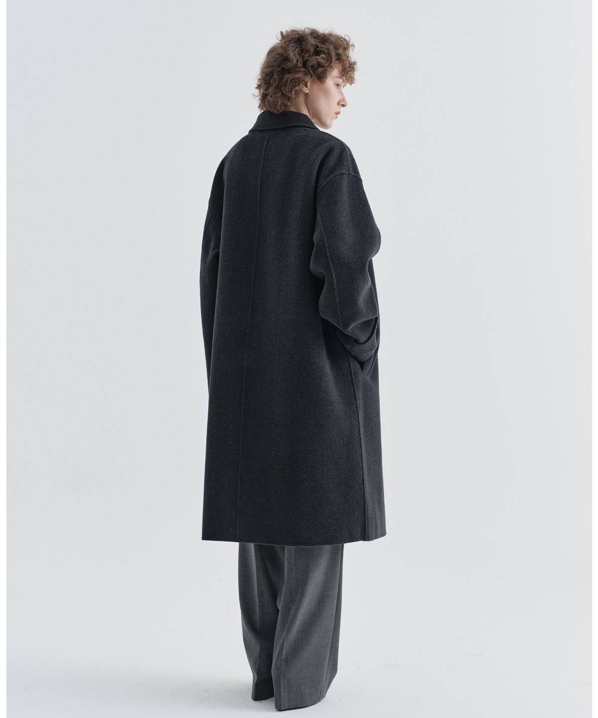 이지오 우먼(EZIO WOMEN) W Classic Straight Slacks_Grey