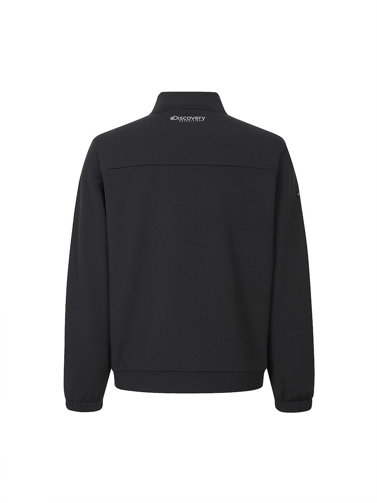 디스커버리 익스페디션(DISCOVERY EXPEDITION) 남성 조직감 하이넥 트레이닝 자켓 (BLACK)