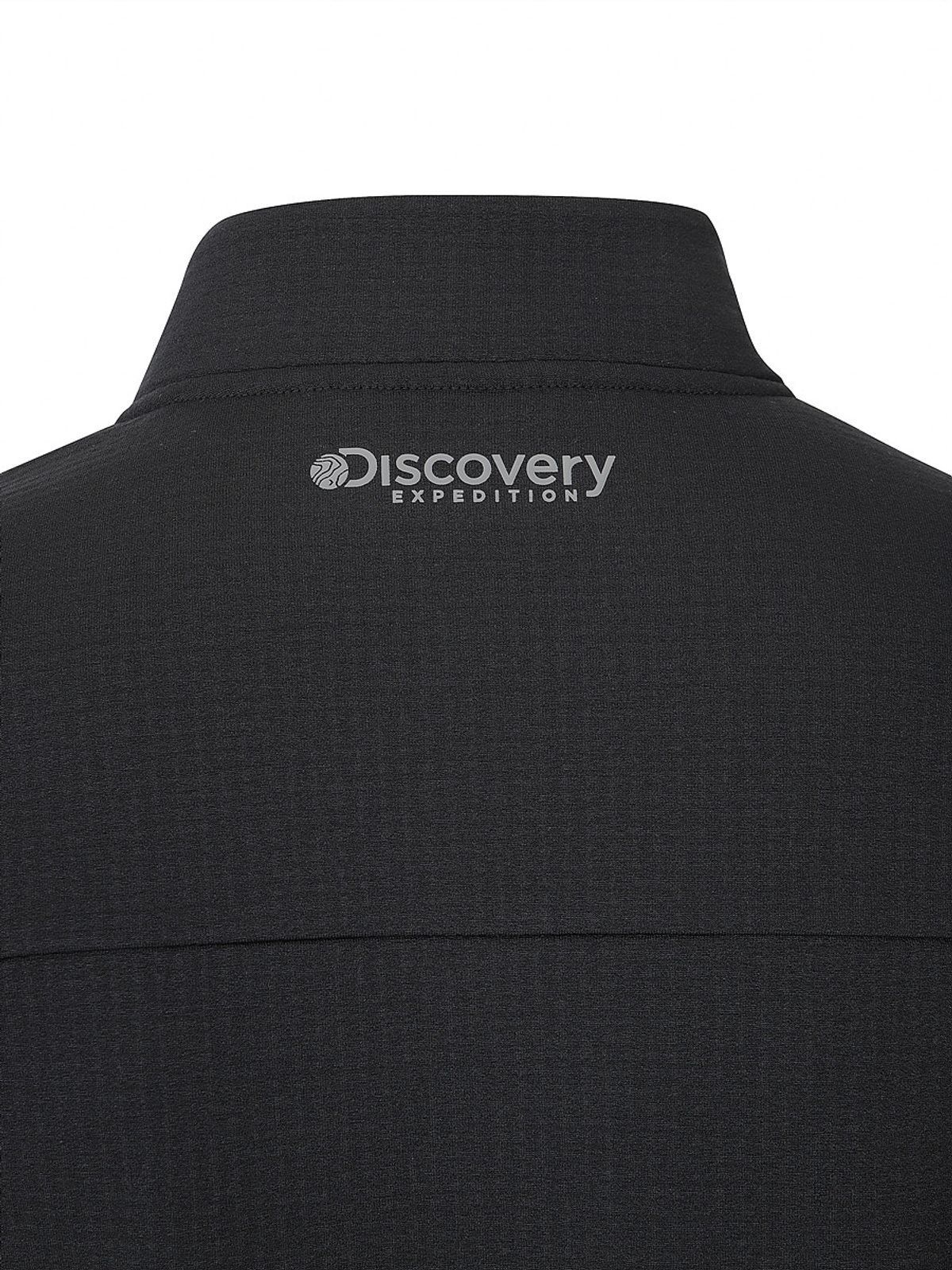 디스커버리 익스페디션(DISCOVERY EXPEDITION) 남성 조직감 하이넥 트레이닝 자켓 (BLACK)