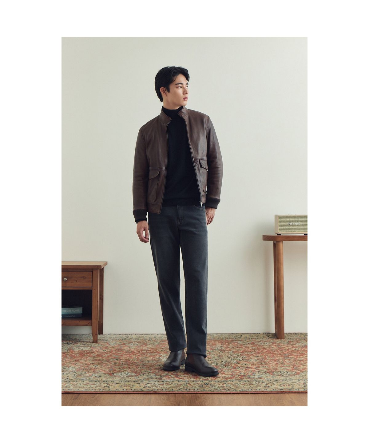 브렌우드(BRENTWOOD) 스탠다드핏 기모 그레이 데님 BRPDW25442GYX