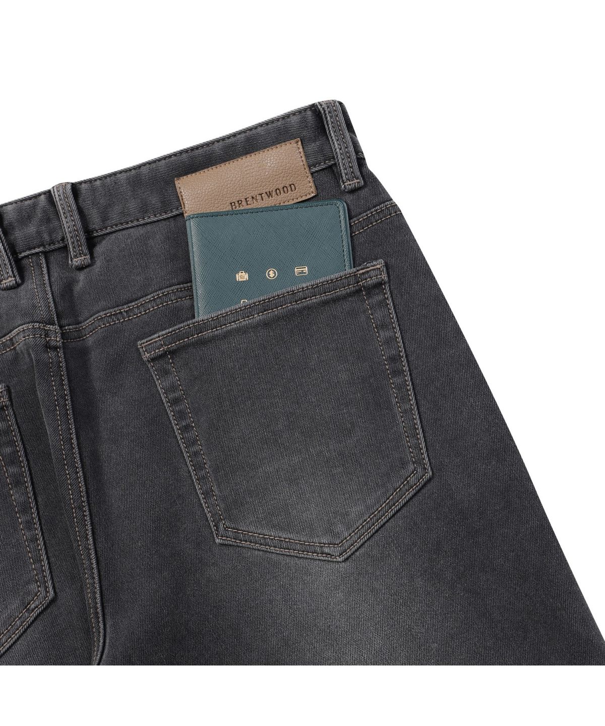 브렌우드(BRENTWOOD) 스탠다드핏 기모 그레이 데님 BRPDW25442GYX