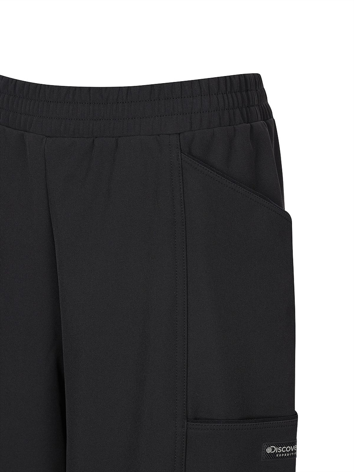 디스커버리 익스페디션(DISCOVERY EXPEDITION) 여성 3LAYER 본딩 트레이닝 스트링 팬츠 (BLACK)