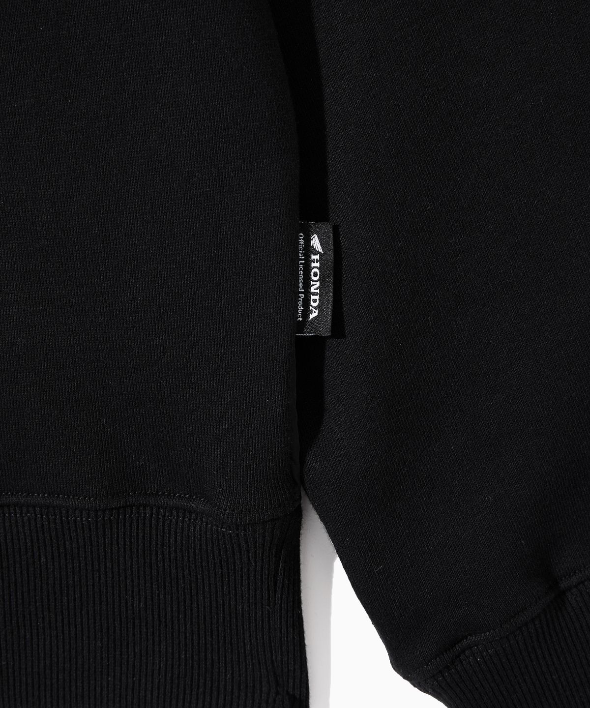 핍스 모터사이클(PHYPS MOTORCYCLE) H-Tech Wing Stitch Quilting Crewneck Black