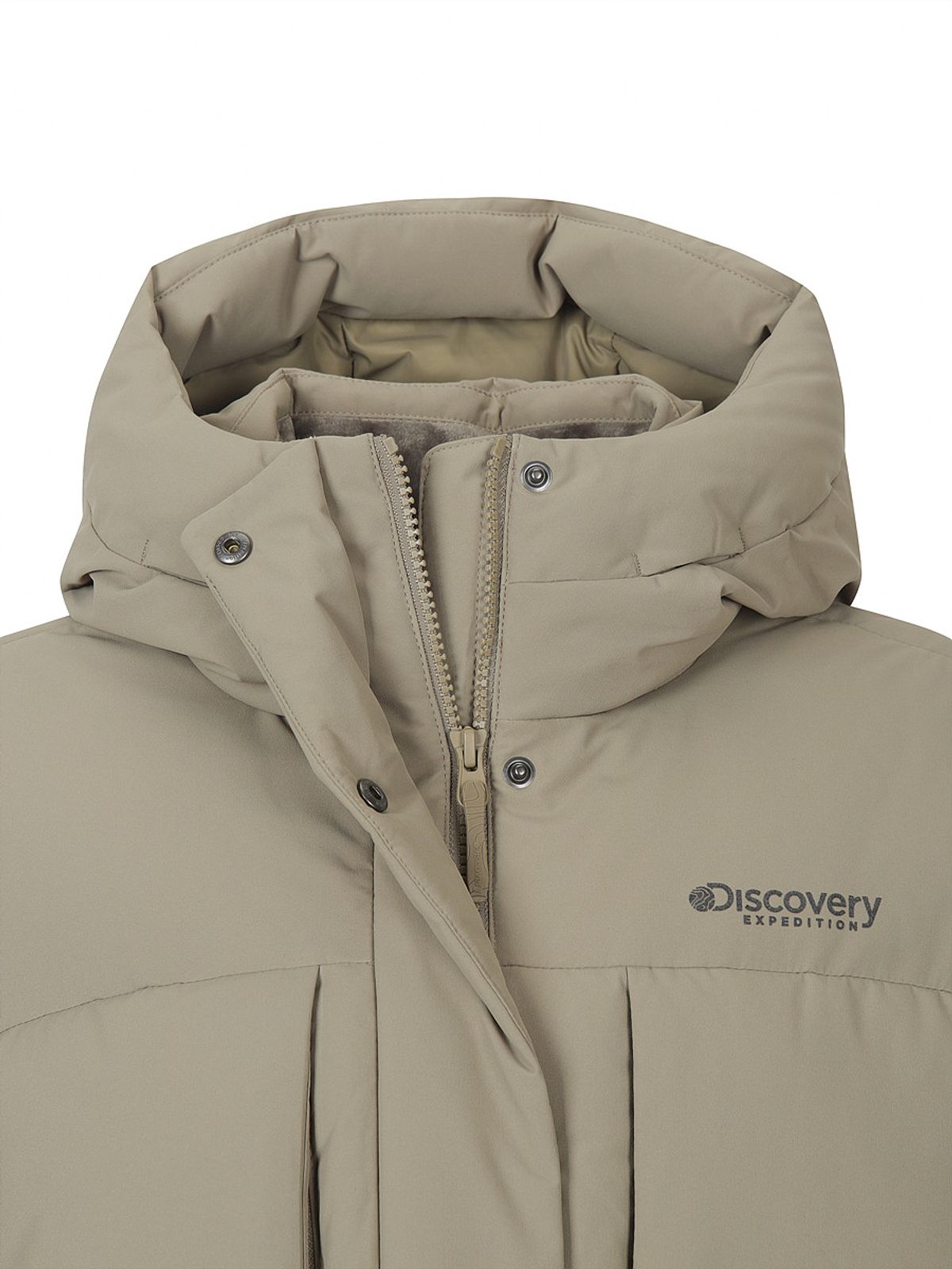 디스커버리 익스페디션(DISCOVERY EXPEDITION) 여성 레스터G 구스다운 숏패딩 (BEIGE)