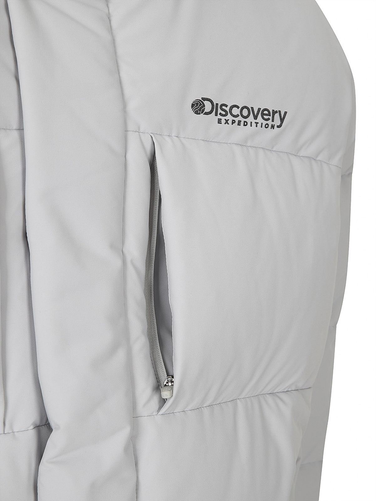 디스커버리 익스페디션(DISCOVERY EXPEDITION) 남성 레스터G 하이넥 구스다운 숏패딩 (L/GREY)