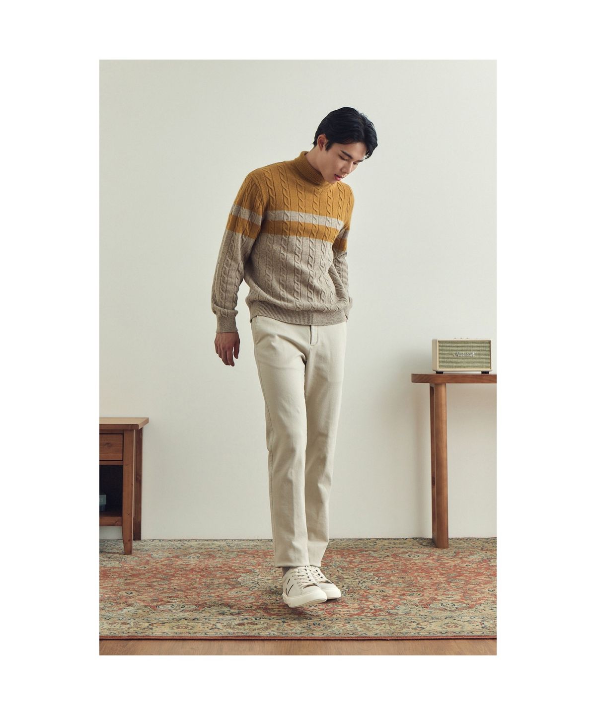 브렌우드(BRENTWOOD) [에센셜스] 컴포치노 기모 팬츠 BRPAW25571IVX