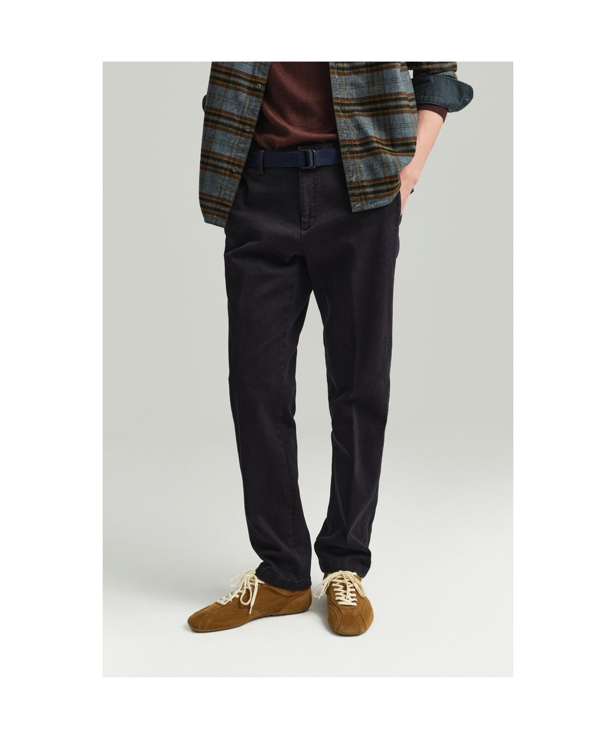 브렌우드(BRENTWOOD) [에센셜스] 컴포치노 기모 팬츠 BRPAW25571NYX