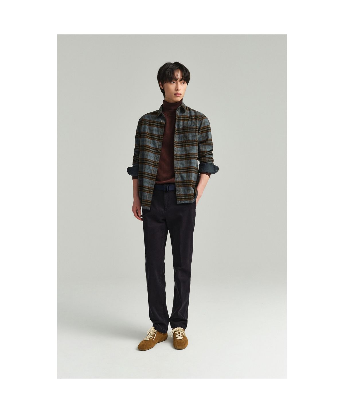브렌우드(BRENTWOOD) [에센셜스] 컴포치노 기모 팬츠 BRPAW25571NYX