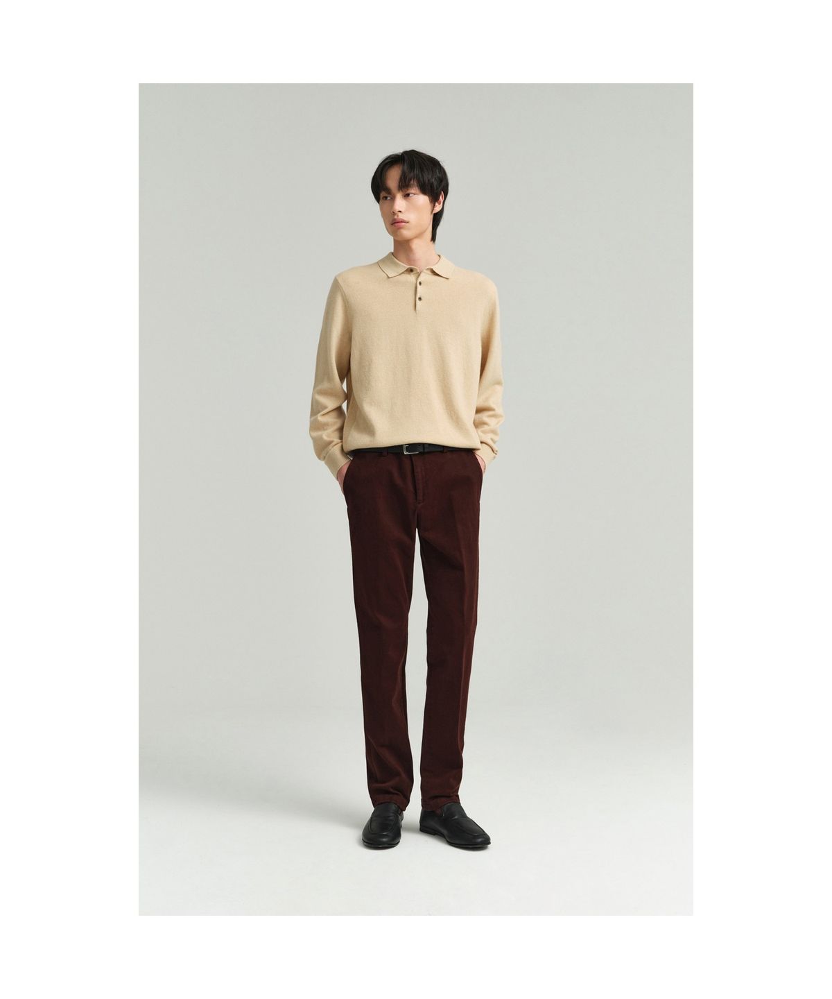 브렌우드(BRENTWOOD) [에센셜스] 컴포치노 기모 팬츠 BRPAW25571WIX