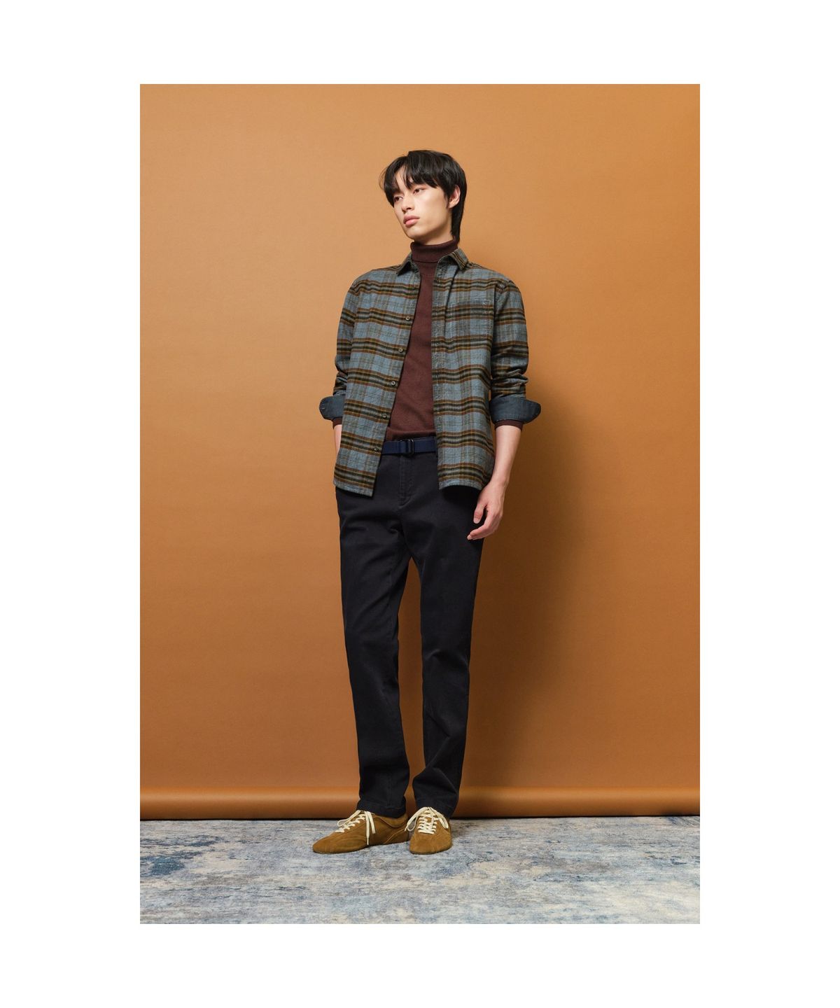 브렌우드(BRENTWOOD) 가먼트다잉 체크 캐주얼셔츠 BRSAW25472BUX