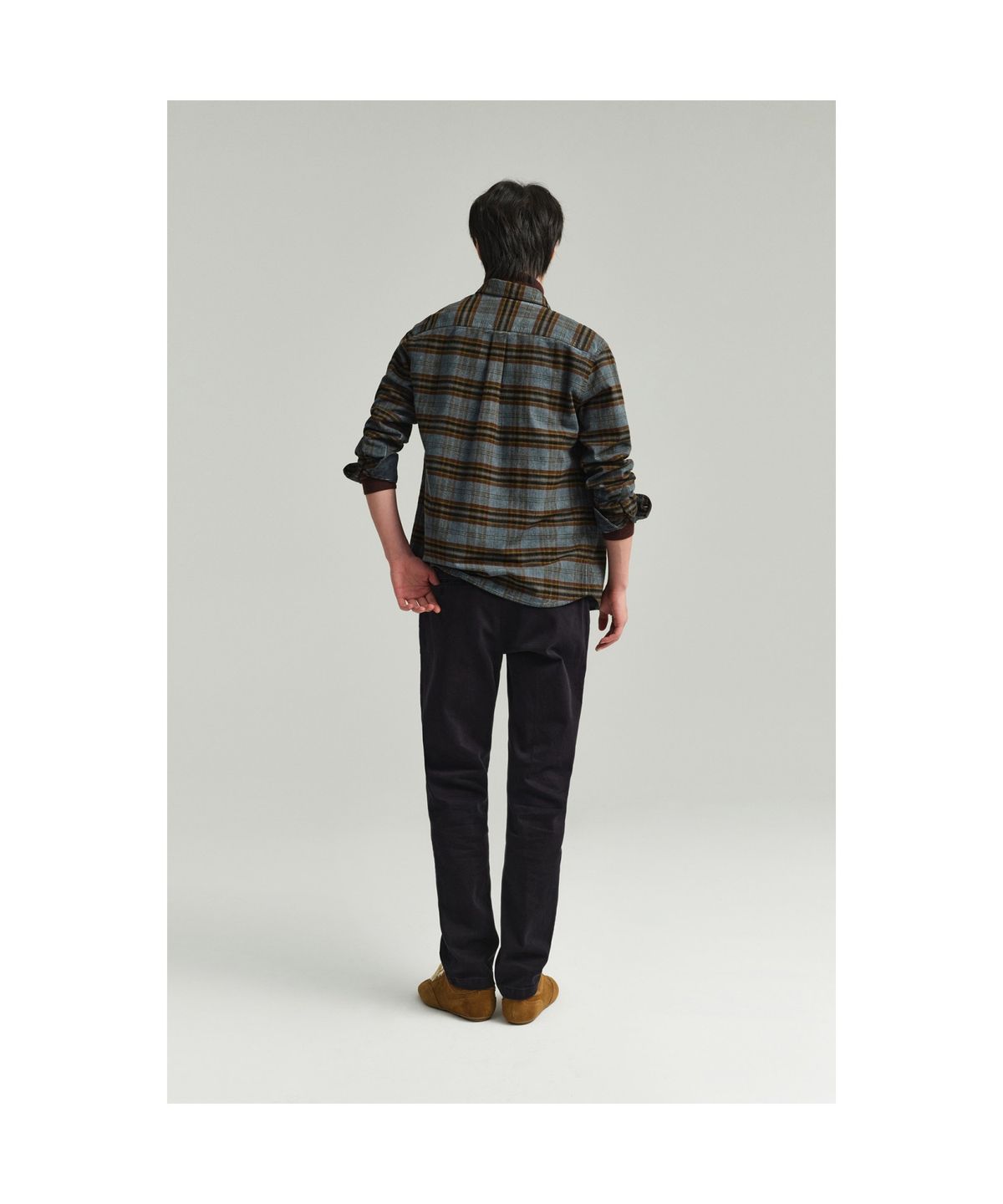 브렌우드(BRENTWOOD) 가먼트다잉 체크 캐주얼셔츠 BRSAW25472BUX