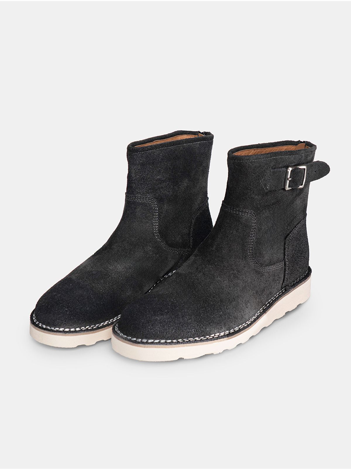 컬러콜라(COLOR COLLA) 60079 BK ZIP UP BOOTS_DIRTY WASHING