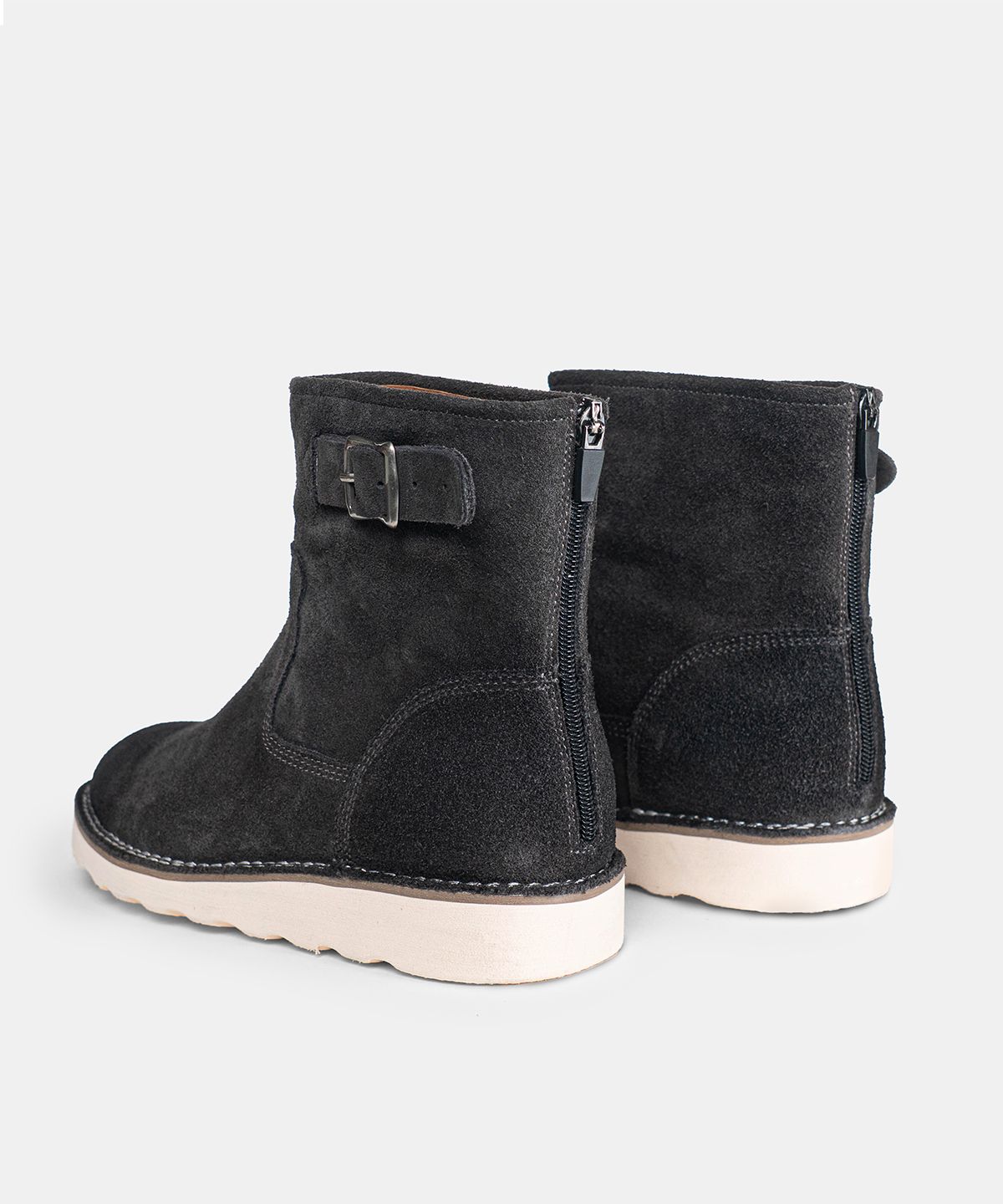 컬러콜라(COLOR COLLA) 60079 BK ZIP UP BOOTS_DIRTY WASHING