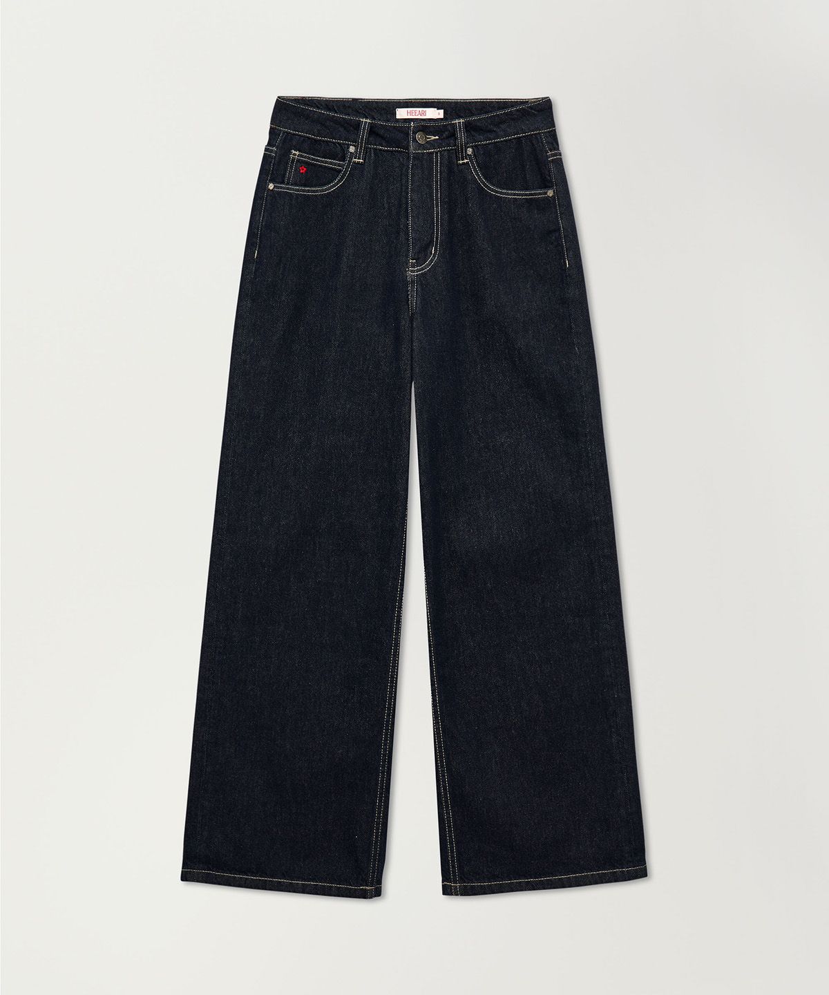 히어리(HEEARI) 샐리 클래식 와이드 데님 팬츠_인디고