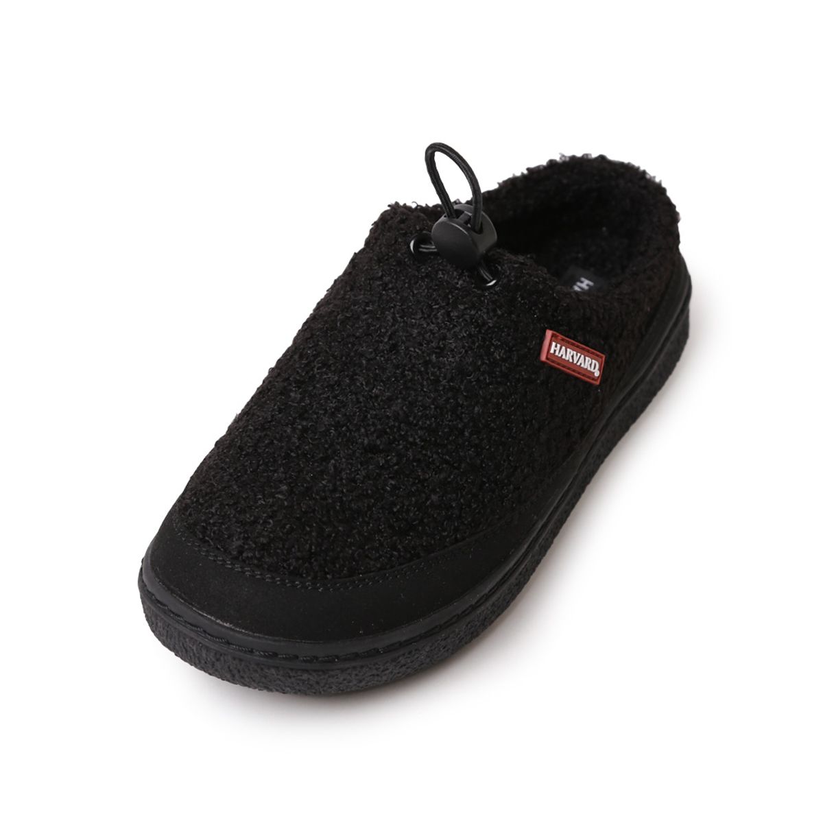 하버드 슈즈(HARVARD SHOES) 아담 겨울 털 방한 슬립온 방한화 데일리 털운동화 캠핑 블로퍼 블랙