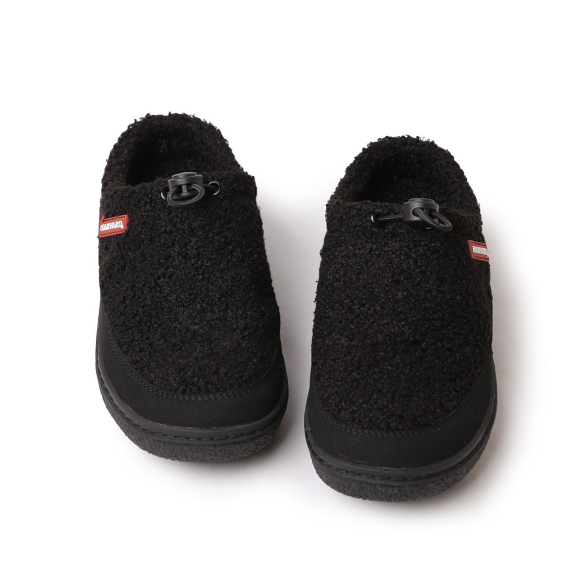 하버드 슈즈(HARVARD SHOES) 아담 겨울 털 방한 슬립온 방한화 데일리 털운동화 캠핑 블로퍼 블랙