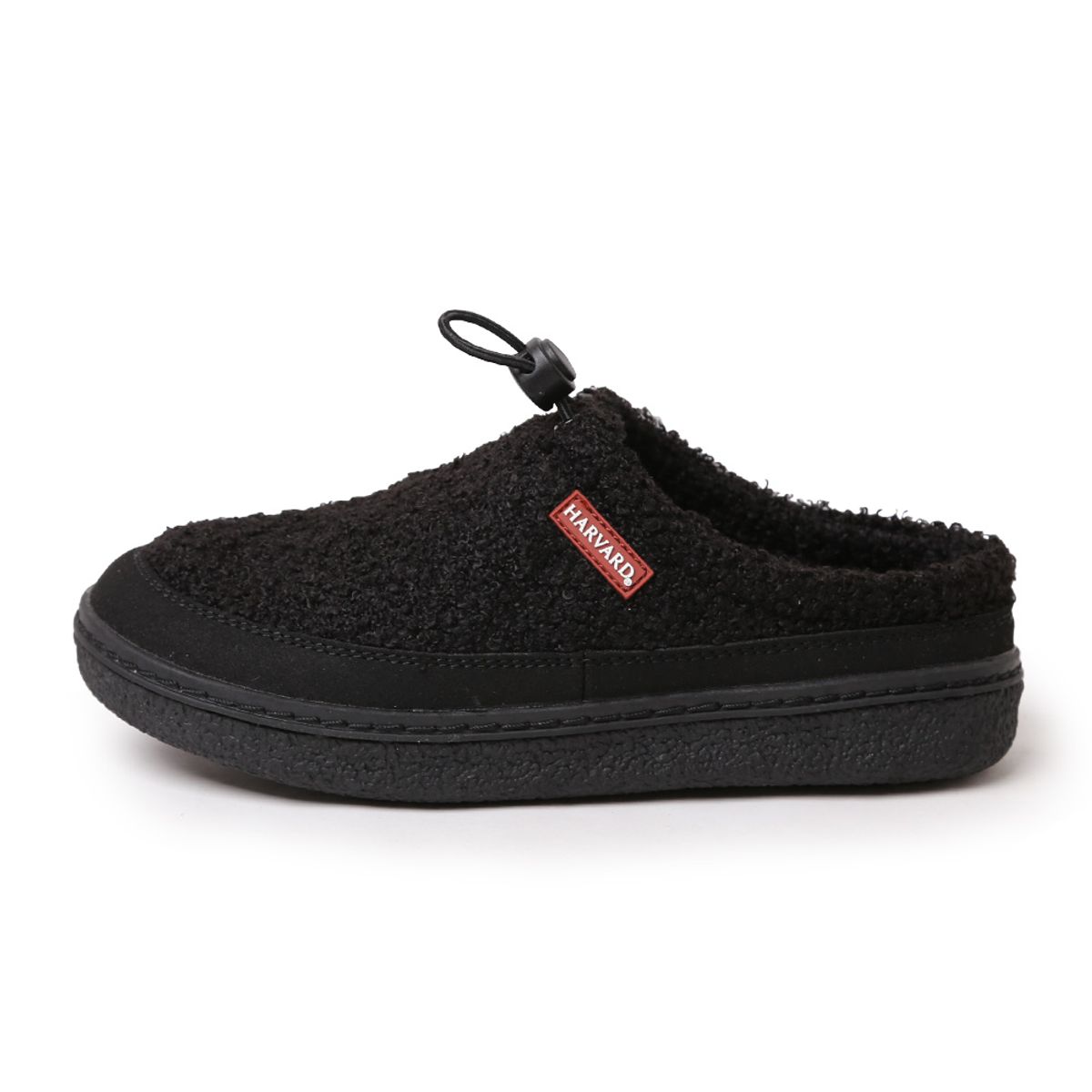 하버드 슈즈(HARVARD SHOES) 아담 겨울 털 방한 슬립온 방한화 데일리 털운동화 캠핑 블로퍼 블랙