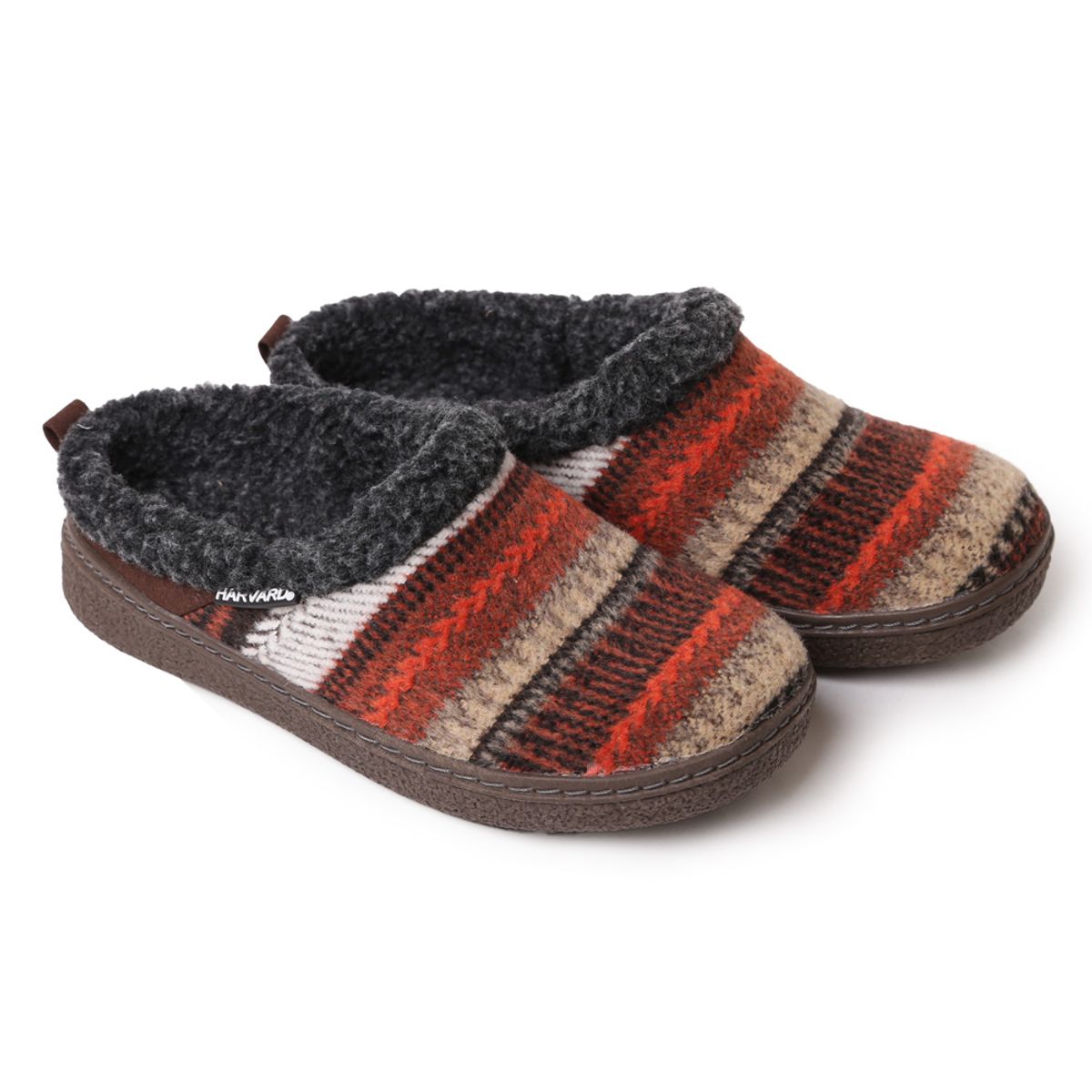 하버드 슈즈(HARVARD SHOES) 케빈 겨울 털 방한 슬립온 방한화 데일리 털운동화 캠핑 블로퍼 오렌지