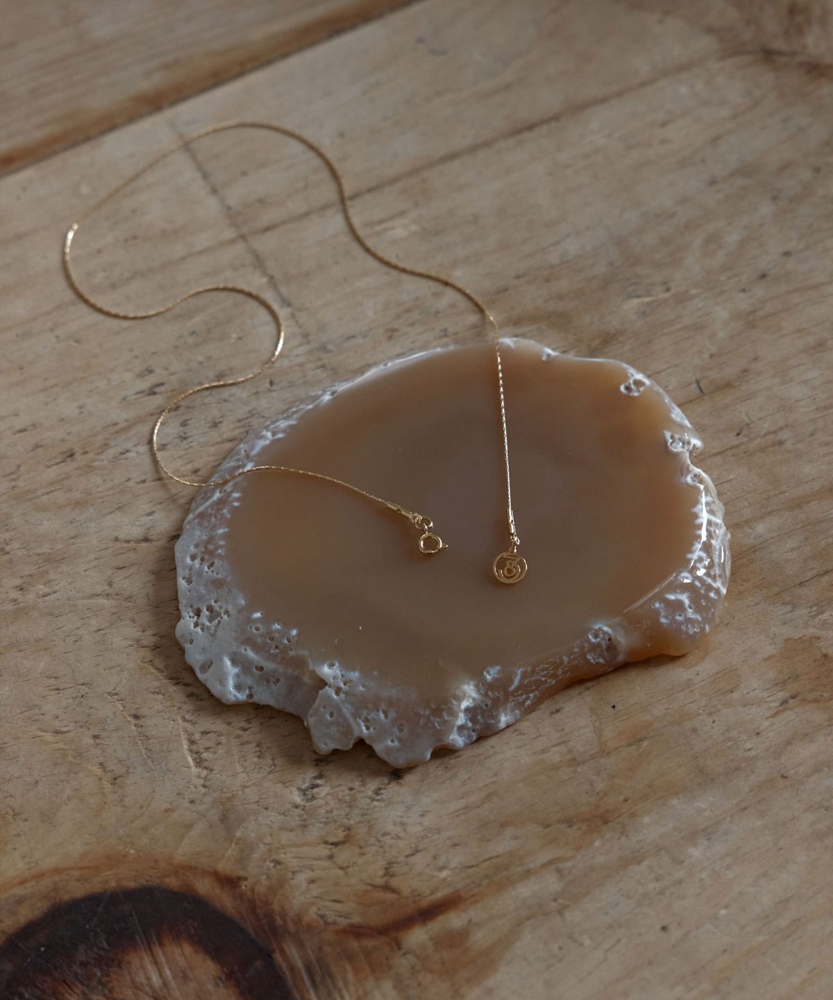 38컴온커먼(38COMEONCOMMON) Slim Glow Surgical Necklace (Gold)