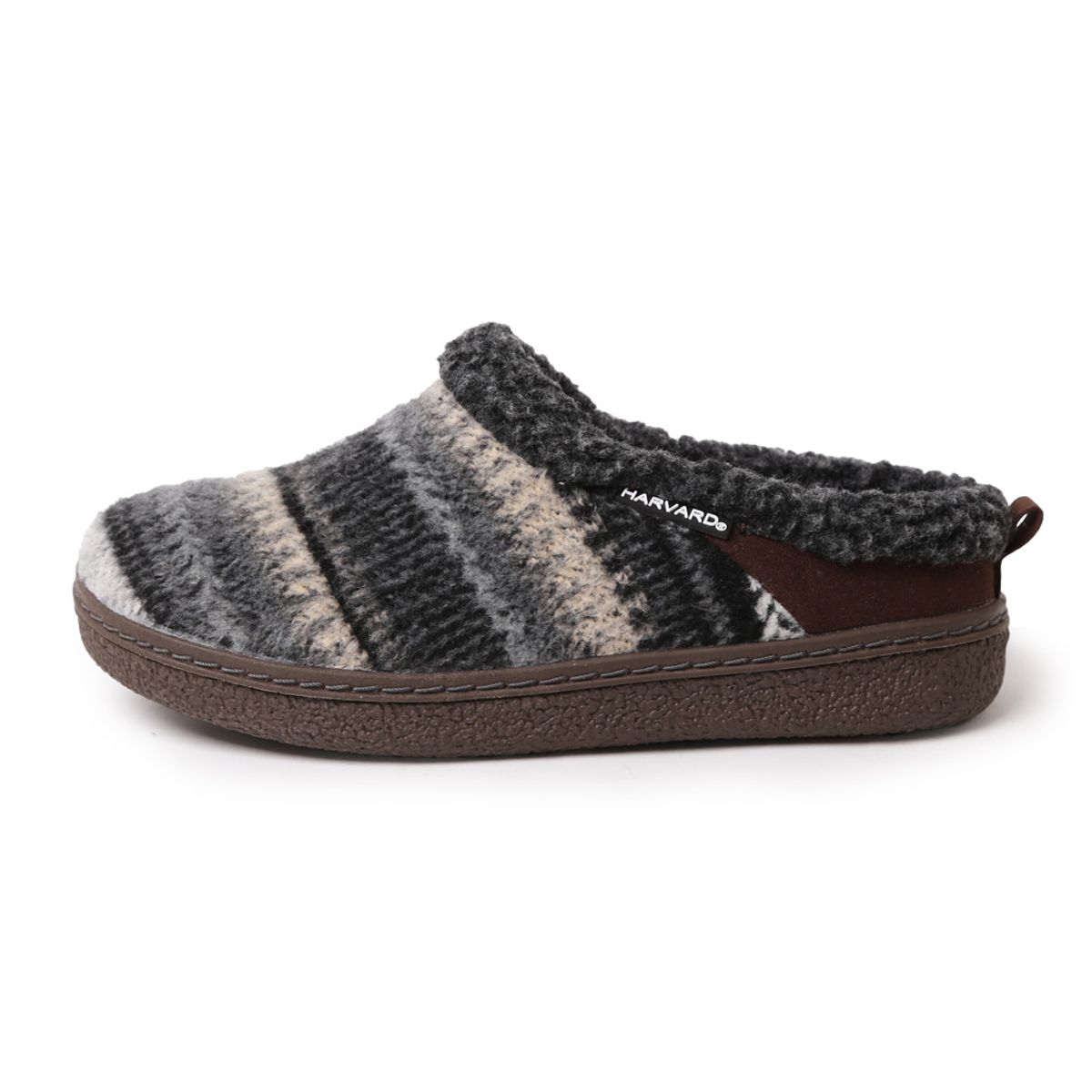 하버드 슈즈(HARVARD SHOES) 케빈 겨울 털 방한 슬립온 방한화 데일리 털운동화 캠핑 블로퍼 블랙