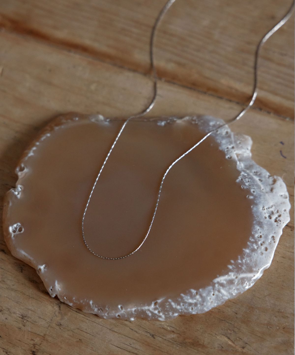 38컴온커먼(38COMEONCOMMON) Slim Glow Surgical Necklace (Silver)