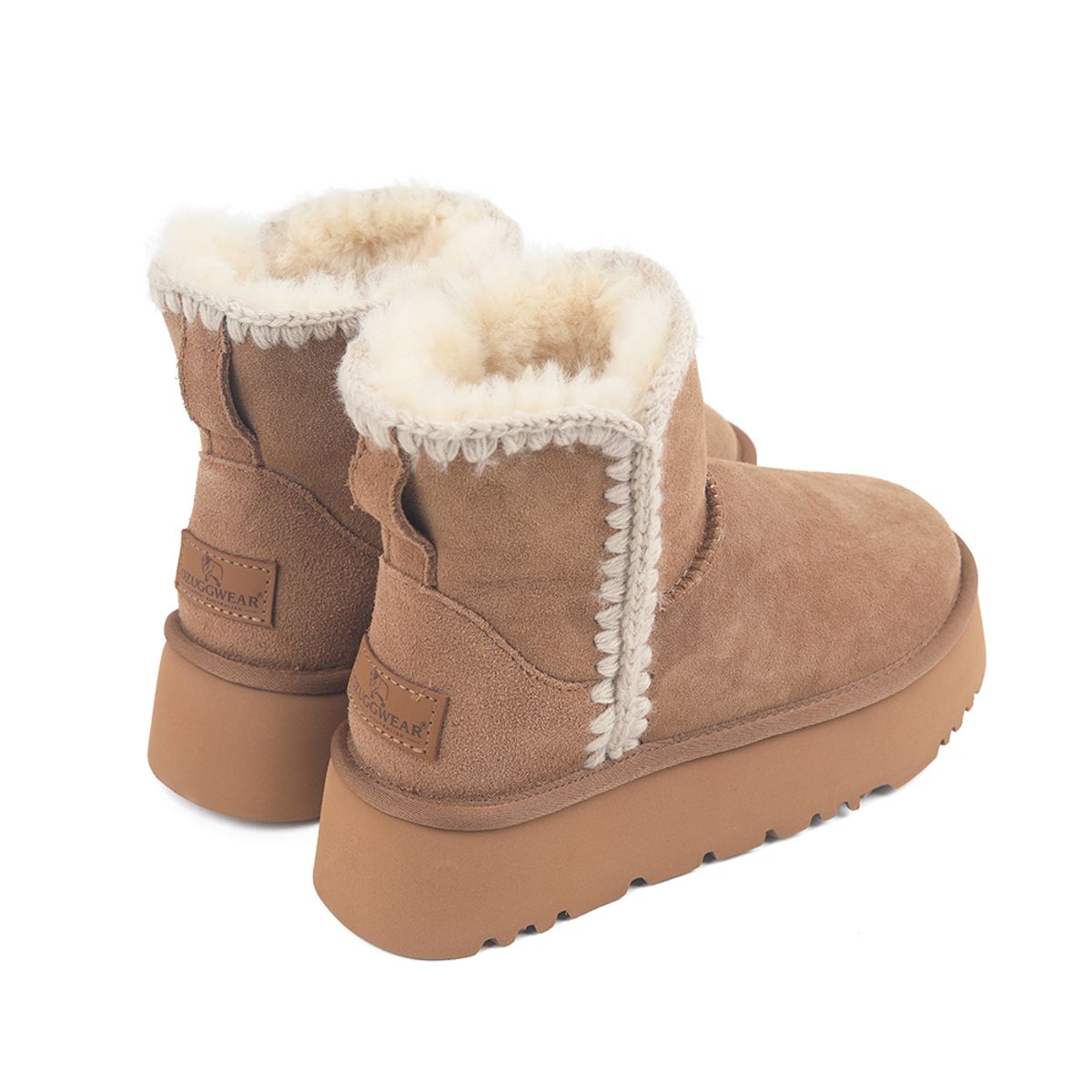 오즈어그웨어(OZ UGG WEAR) 어덜트 에스키모 플랫폼 숏부츠 브라운