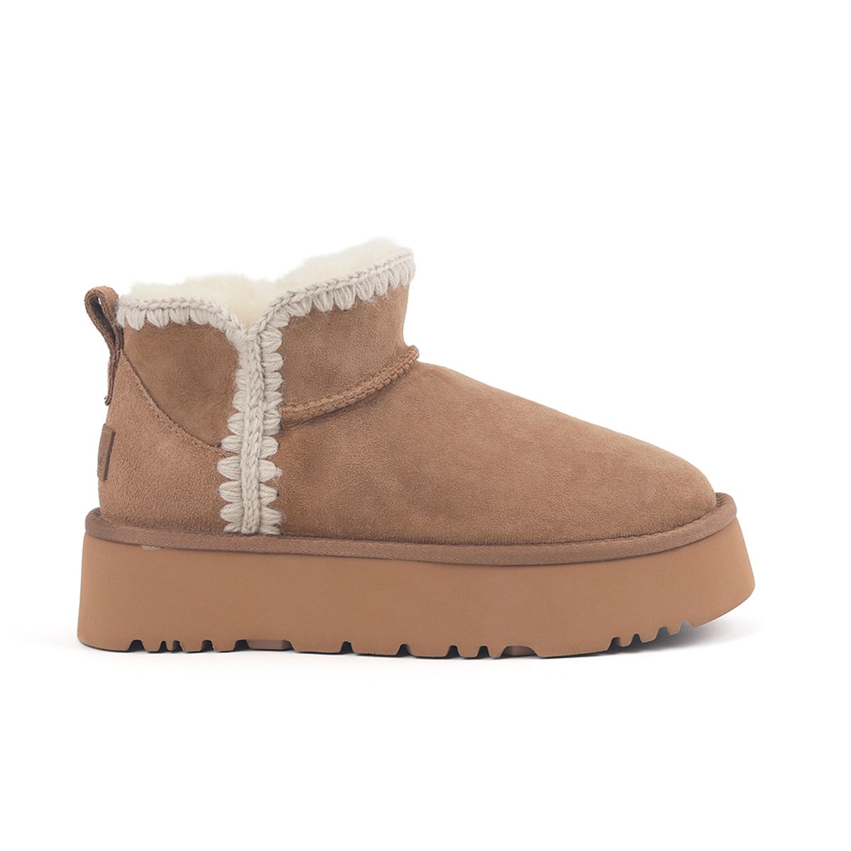 오즈어그웨어(OZ UGG WEAR) 어덜트 에스키모 플랫폼 미니부츠 브라운
