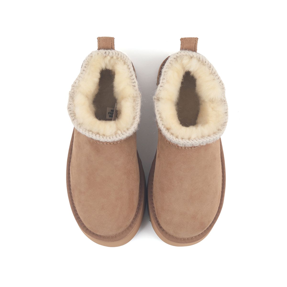 오즈어그웨어(OZ UGG WEAR) 어덜트 에스키모 플랫폼 미니부츠 브라운