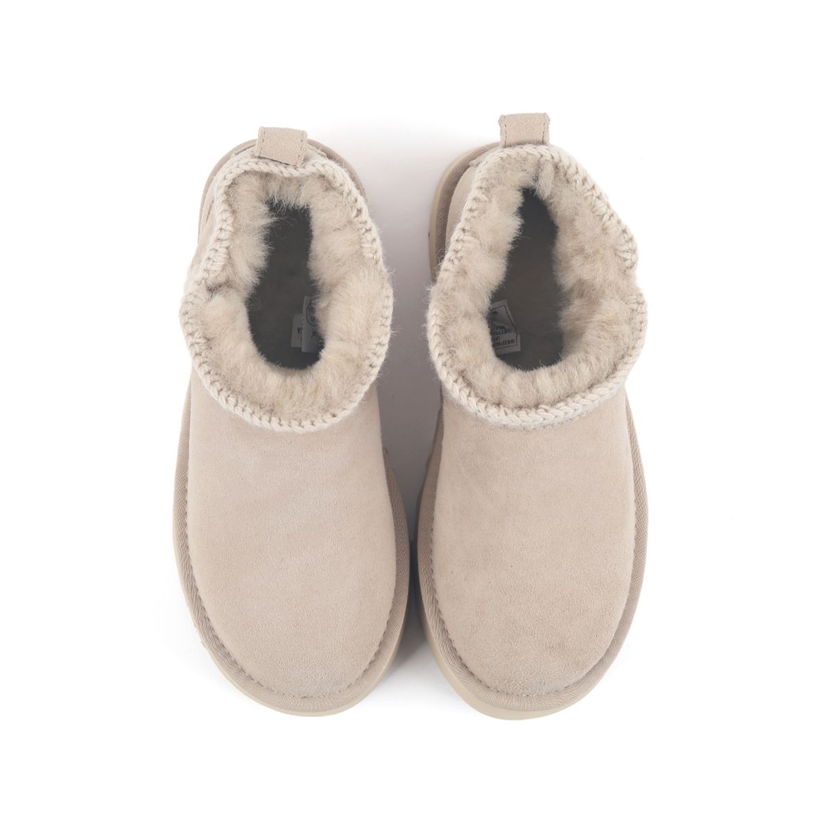 오즈어그웨어(OZ UGG WEAR) 어덜트 에스키모 플랫폼 미니부츠 베이지