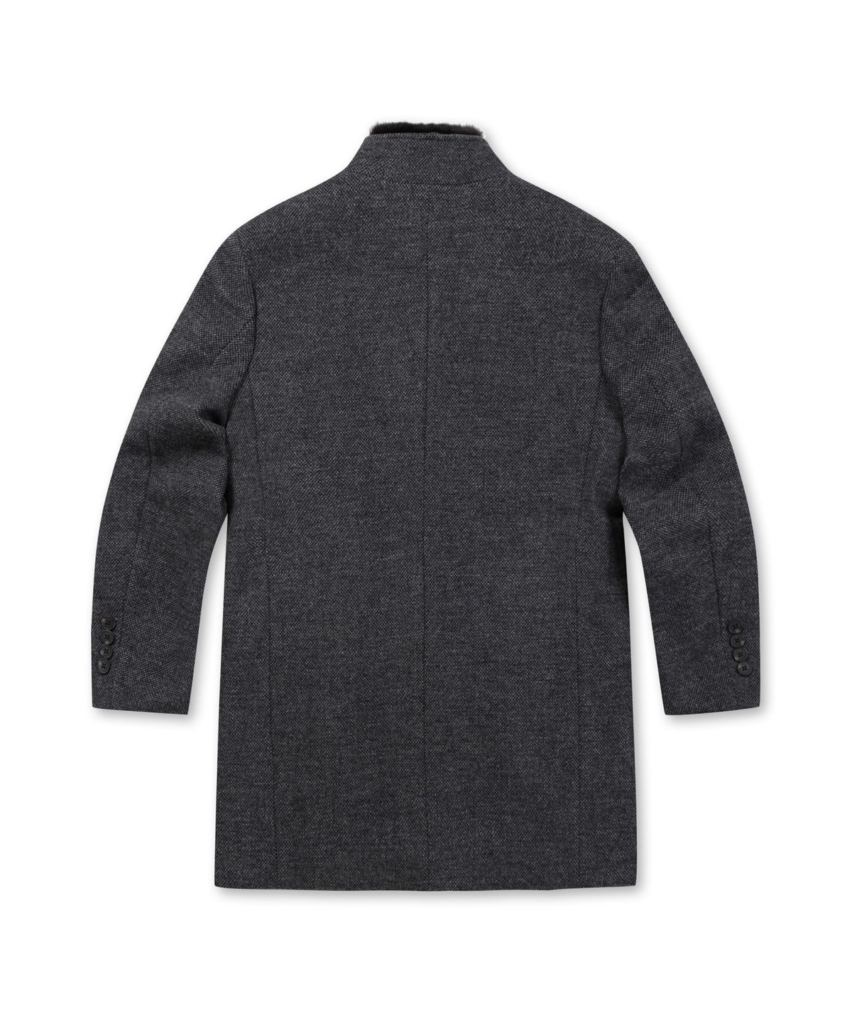 브렌우드(BRENTWOOD) 칼라 FUR 울/캐시미어 블렌디드 코트 BRCBW25641GYX