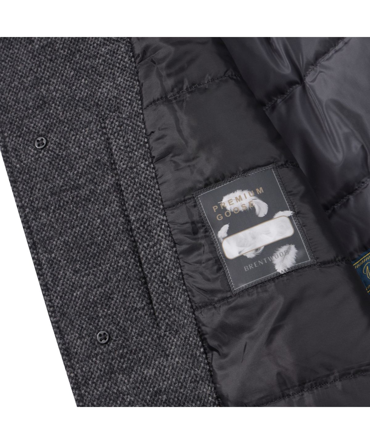 브렌우드(BRENTWOOD) 칼라 FUR 울/캐시미어 블렌디드 코트 BRCBW25641GYX