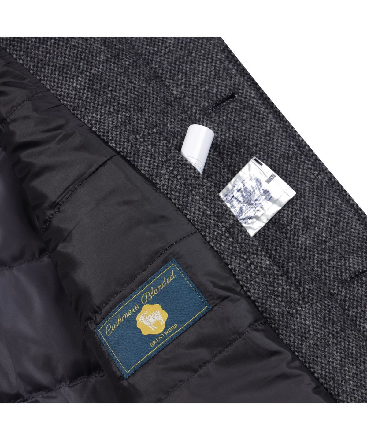 브렌우드(BRENTWOOD) 칼라 FUR 울/캐시미어 블렌디드 코트 BRCBW25641GYX
