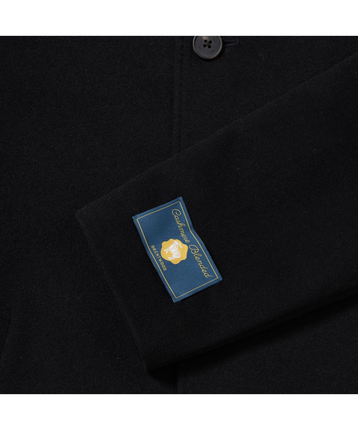 브렌우드(BRENTWOOD) 울/캐시미어 블렌디드 하프 코트 BRCBW25541BKX
