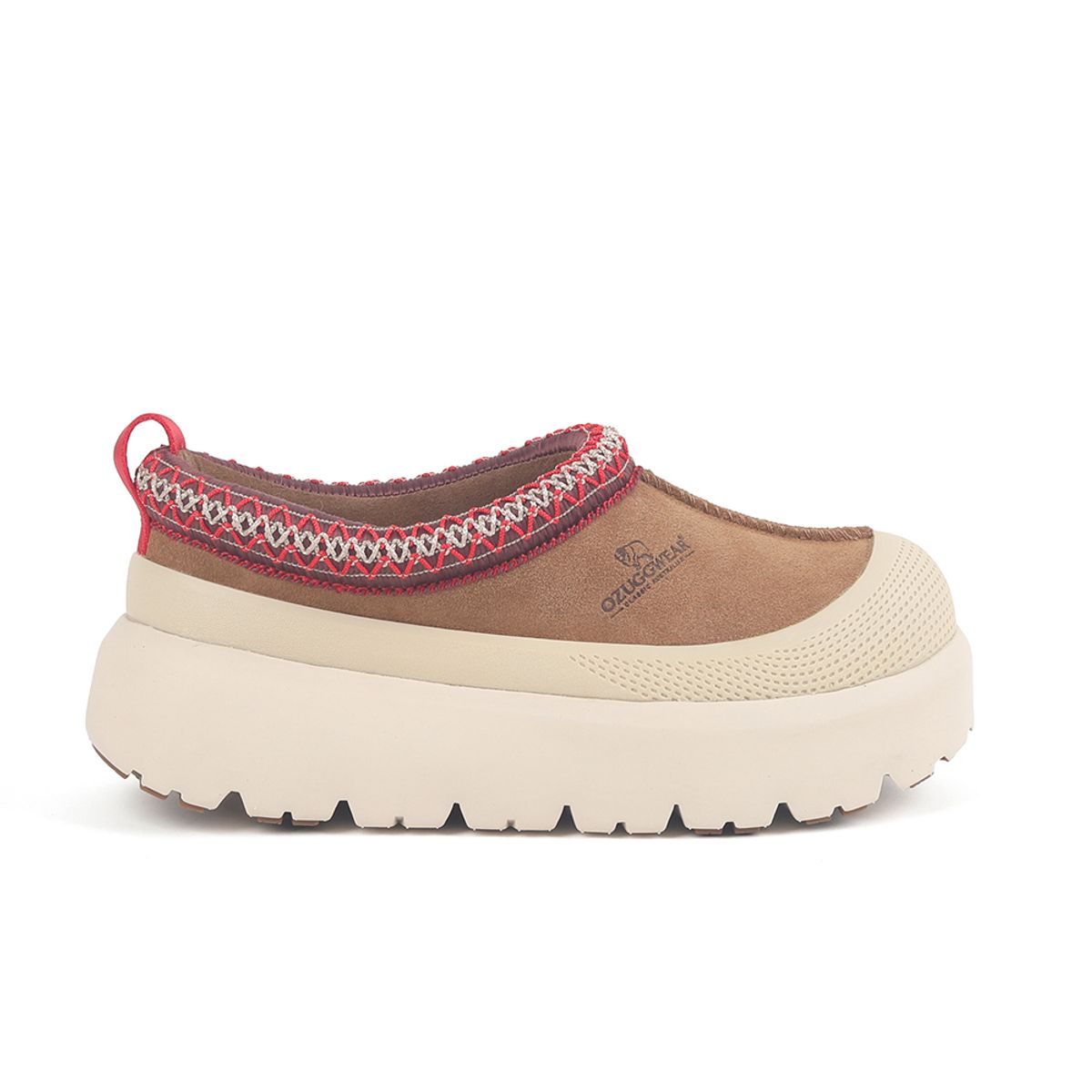 오즈어그웨어(OZ UGG WEAR) 어덜트 시드니 플러스 슬리퍼 체스넛화이트
